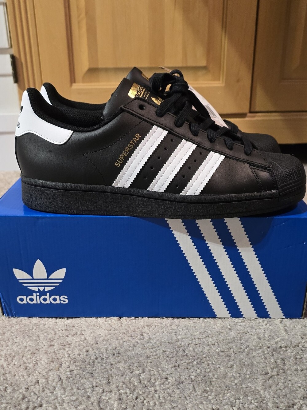 Adidas Originals Superstar,Full Grain Leather, Men Size 8.5